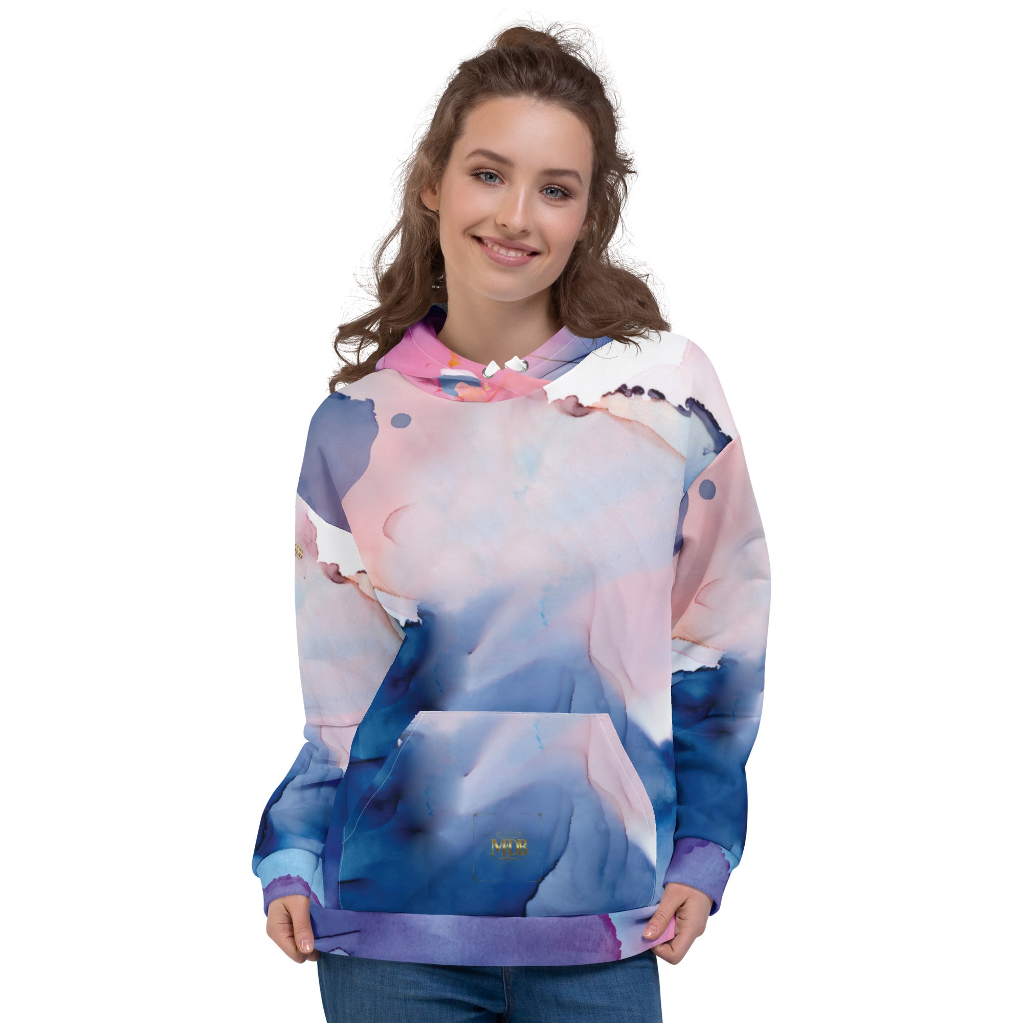 MDB Watercolor splash Unisex Hoodie - The Million Dollar Bill Co.