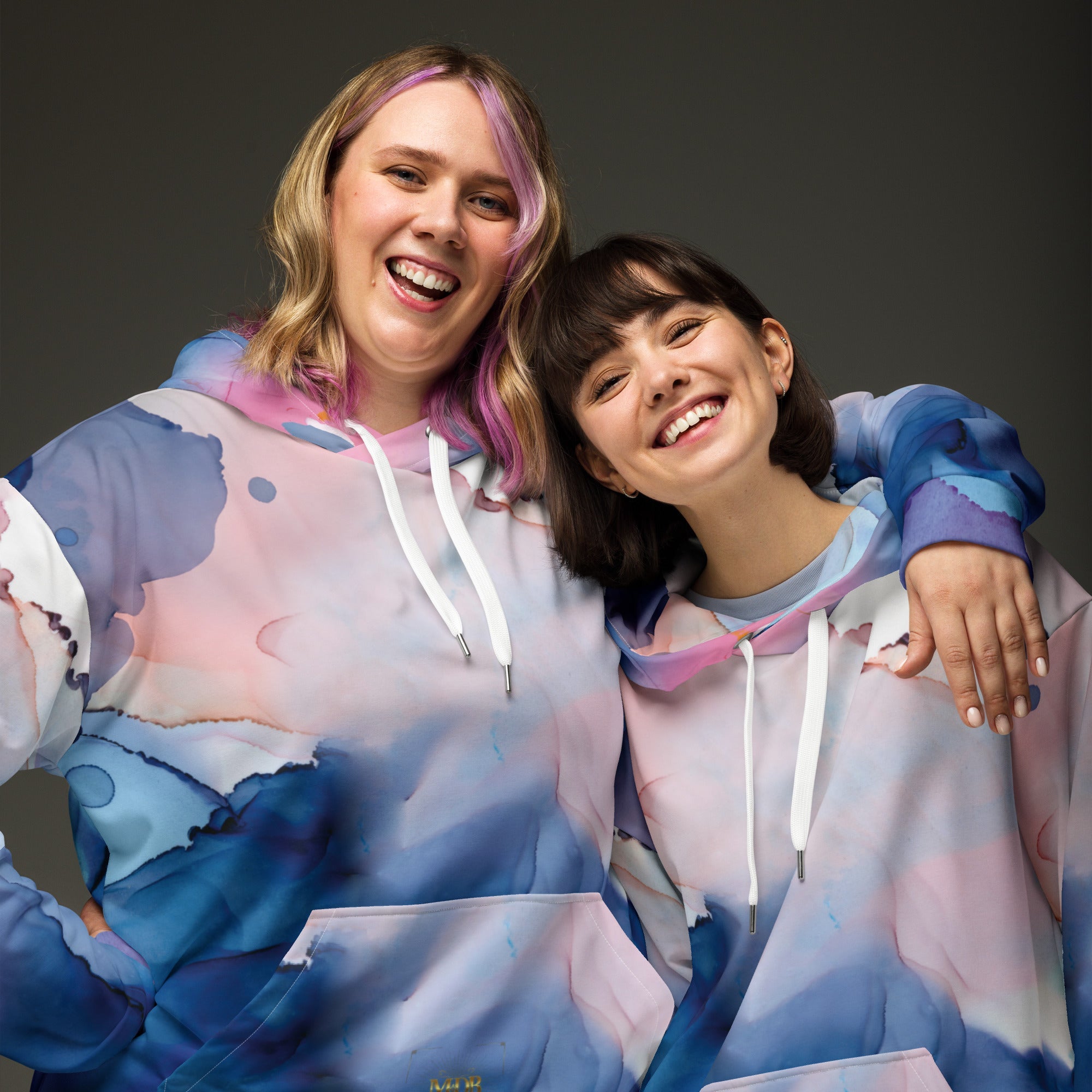 MDB Watercolor splash Unisex Hoodie - The Million Dollar Bill Co.