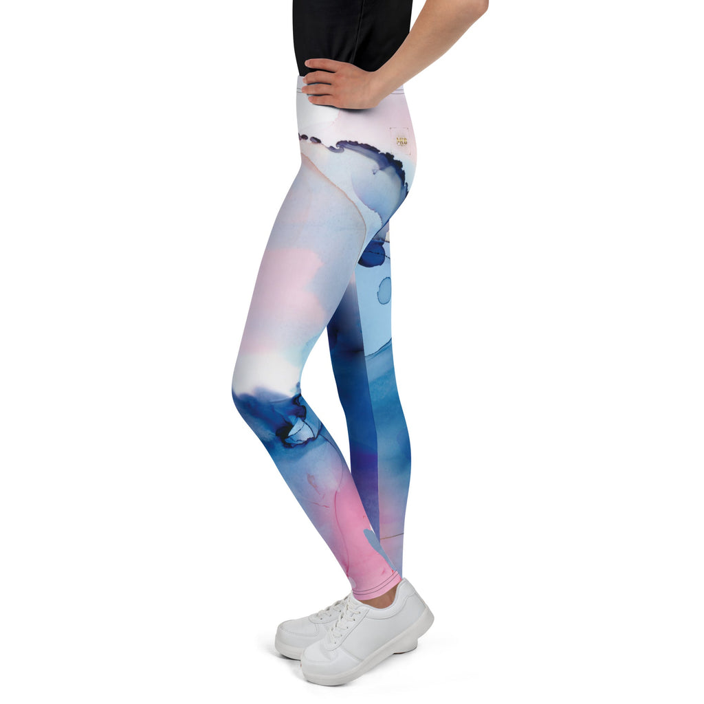 MDB Watercolor splash Youth Leggings - The Million Dollar Bill Co.