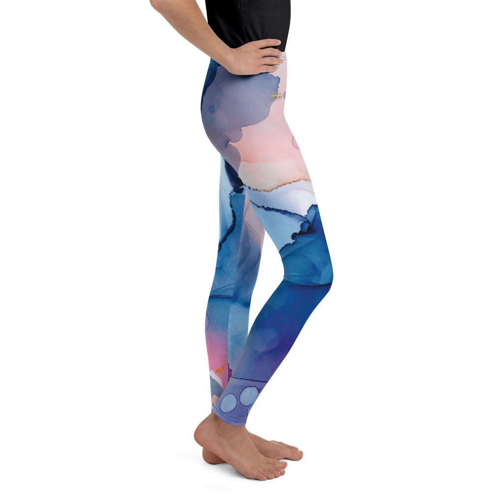 MDB Watercolor splash Youth Leggings - The Million Dollar Bill Co.