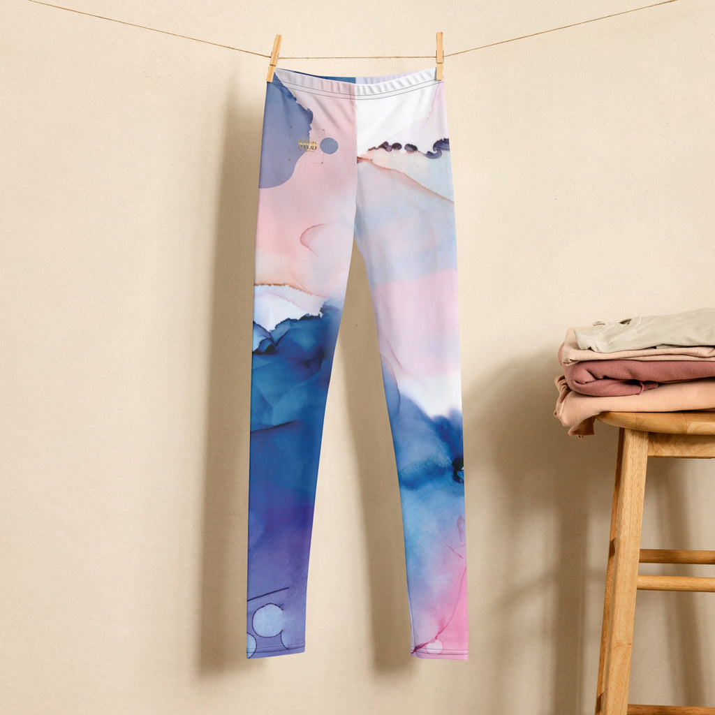 MDB Watercolor splash Youth Leggings - The Million Dollar Bill Co.