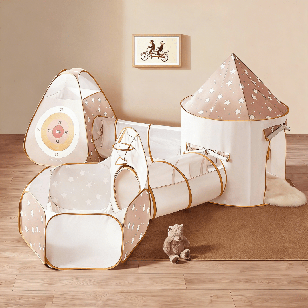 Million Dollar Babies presents: Tiny Land® Discovery 5 - in - 1 Play Tunnel With no Balls - The Million Dollar Bill Co.
