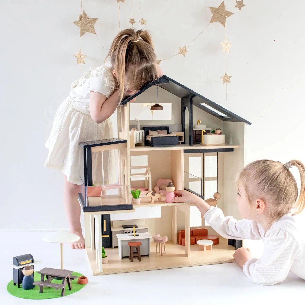 Million Dollar Babies presents: Tiny Land® Sweetwood Edge Dollhouse - The Million Dollar Bill Co.