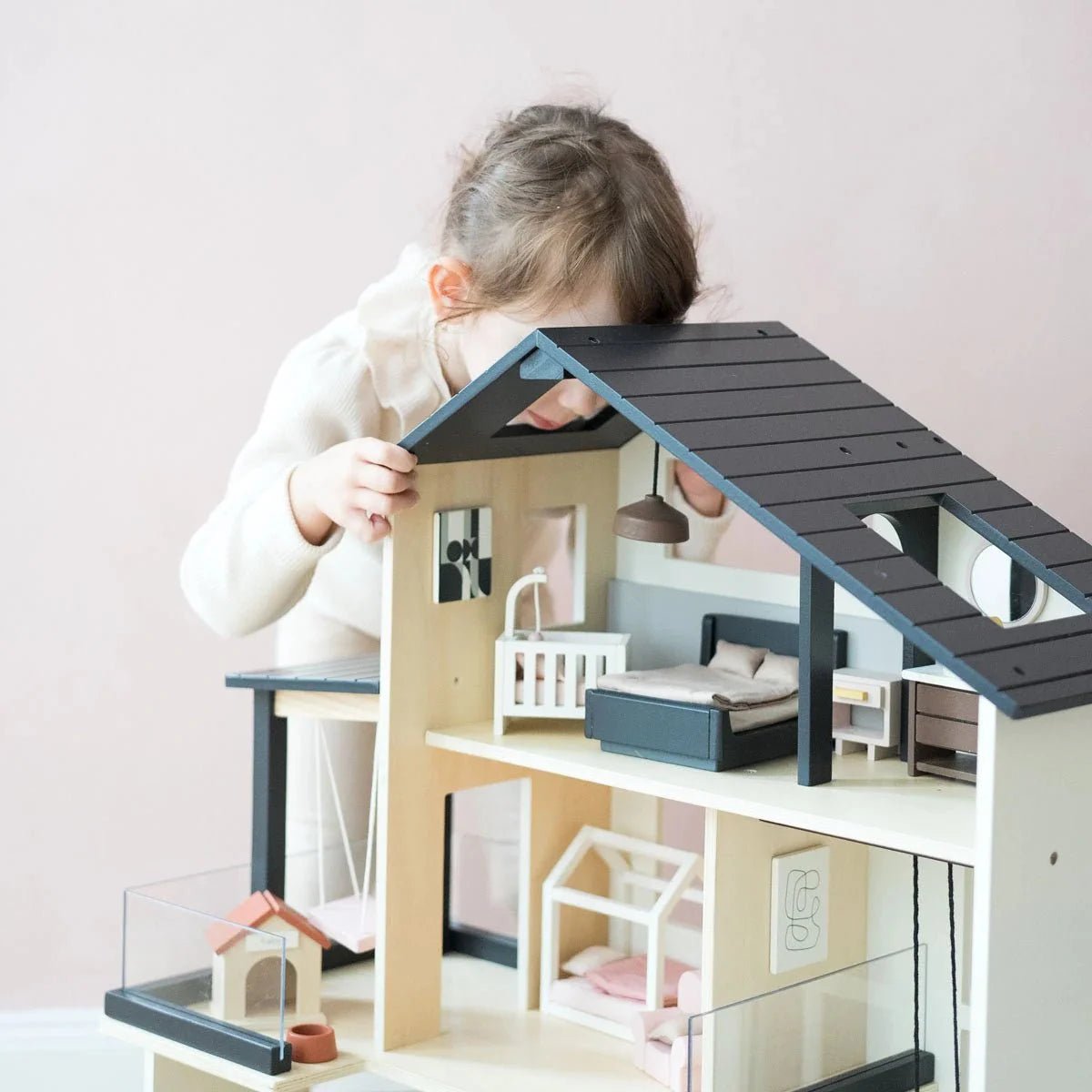 Million Dollar Babies presents: Tiny Land® Sweetwood Edge Dollhouse - The Million Dollar Bill Co.