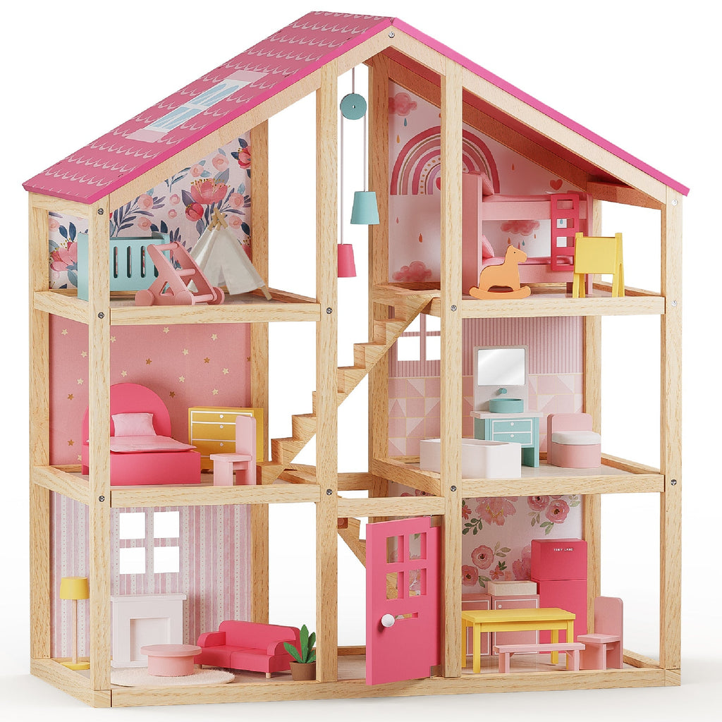 Million Dollar Babies presents: Tiny Land® Sweetwood Love Dollhouse without Dolls - The Million Dollar Bill Co.