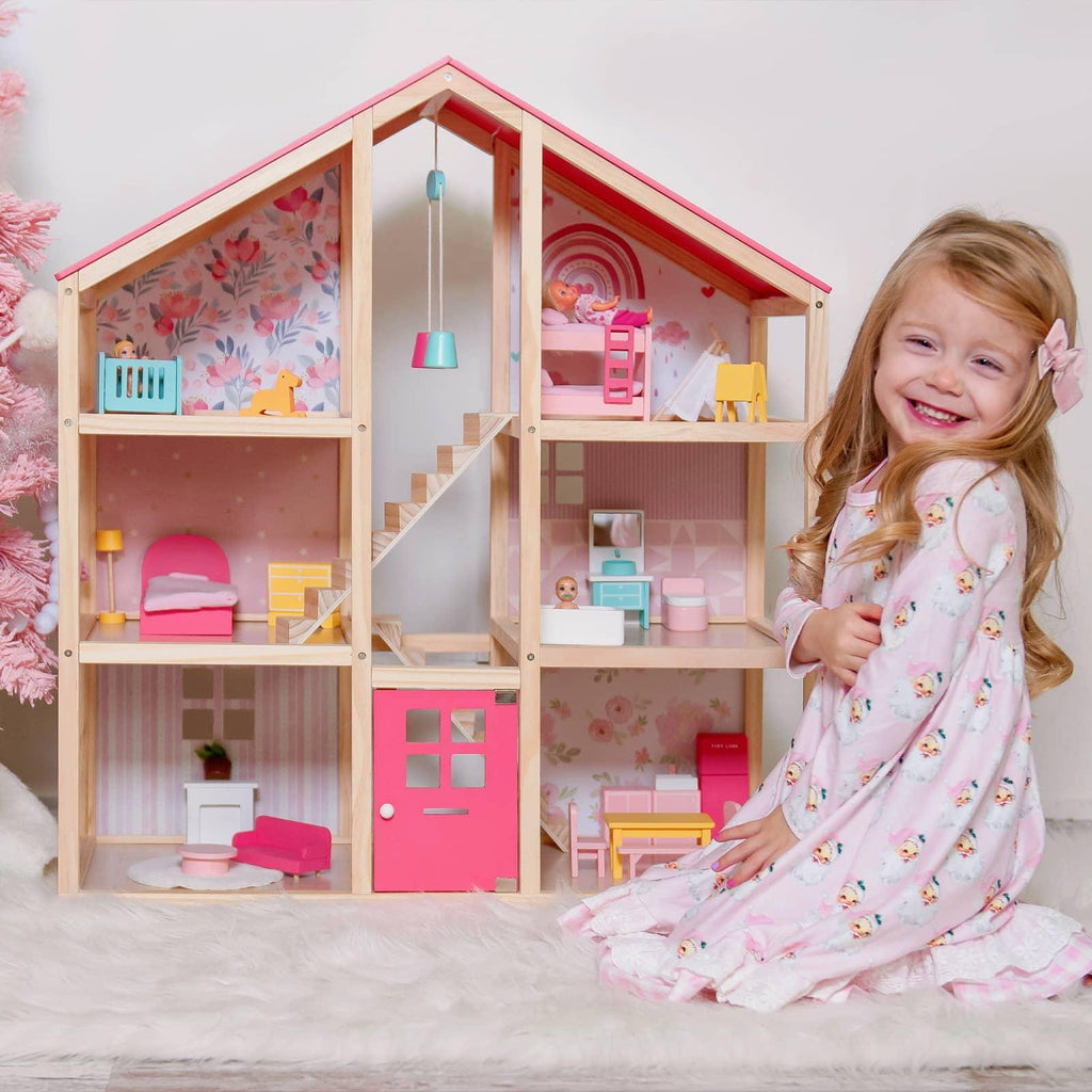 Million Dollar Babies presents: Tiny Land® Sweetwood Love Dollhouse without Dolls - The Million Dollar Bill Co.