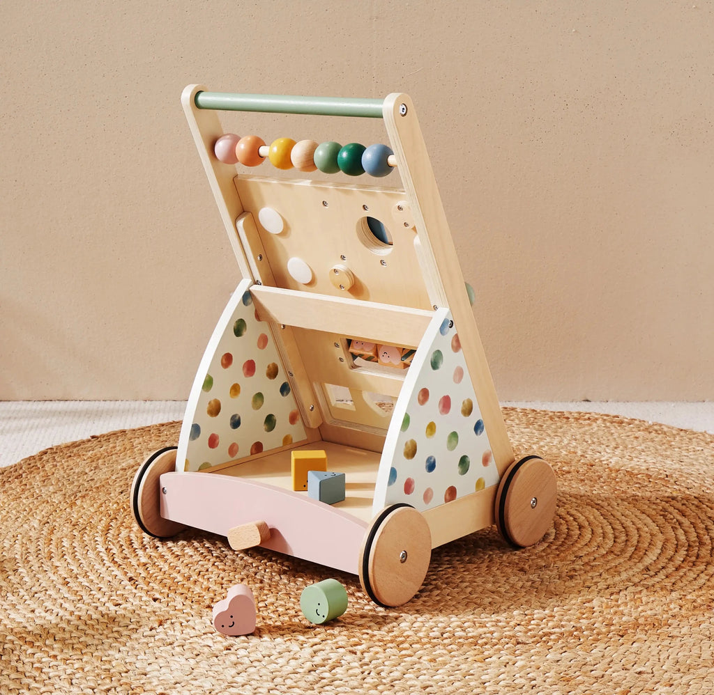 Million Dollar Babies Presents: Tiny Land® Versatile Natural Wooden Baby Walker - The Million Dollar Bill Co.