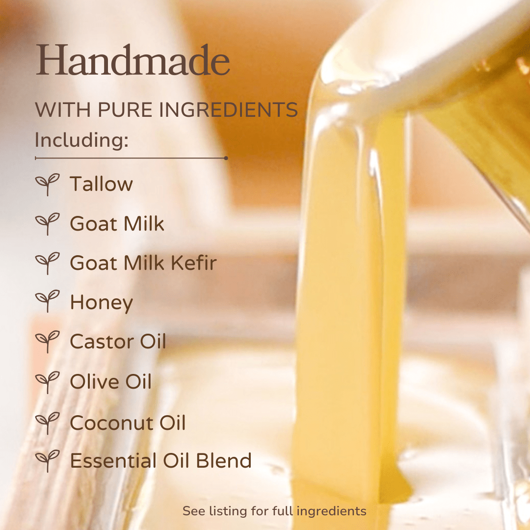 Million Dollar Beauty Citrus Cedarwood Handmade Tallow and Goat Milk Soap Bar - The Million Dollar Bill Co.