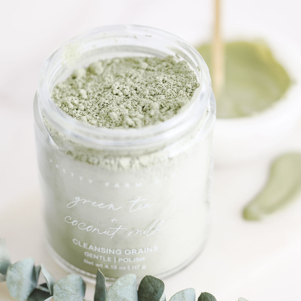 Million Dollar Beauty Green Tea + Coconut Milk Facial Cleansing Grains - The Million Dollar Bill Co.