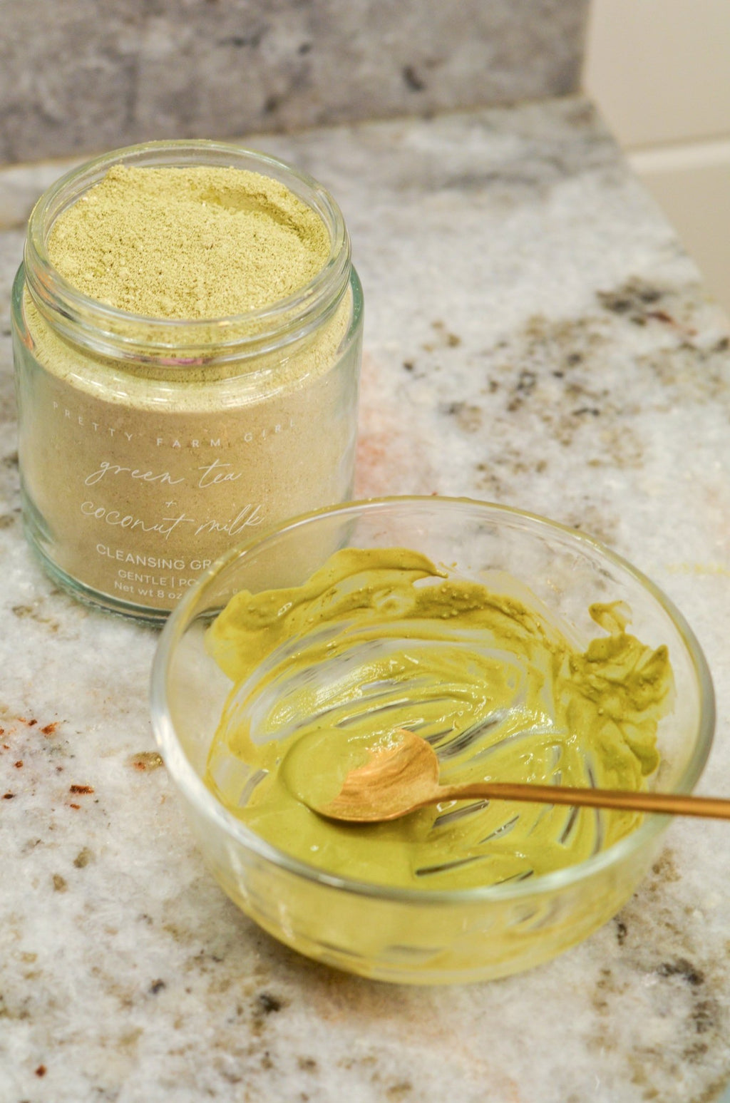 Million Dollar Beauty Green Tea + Coconut Milk Facial Cleansing Grains - The Million Dollar Bill Co.