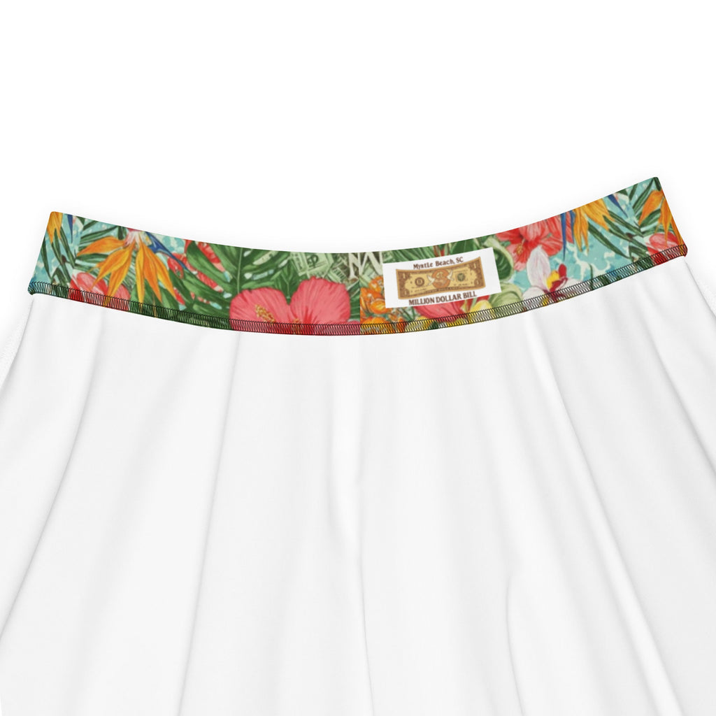 MDB Co. FLORAL PRINT Skater Skirt - The Million Dollar Bill Co. CUT-SEW