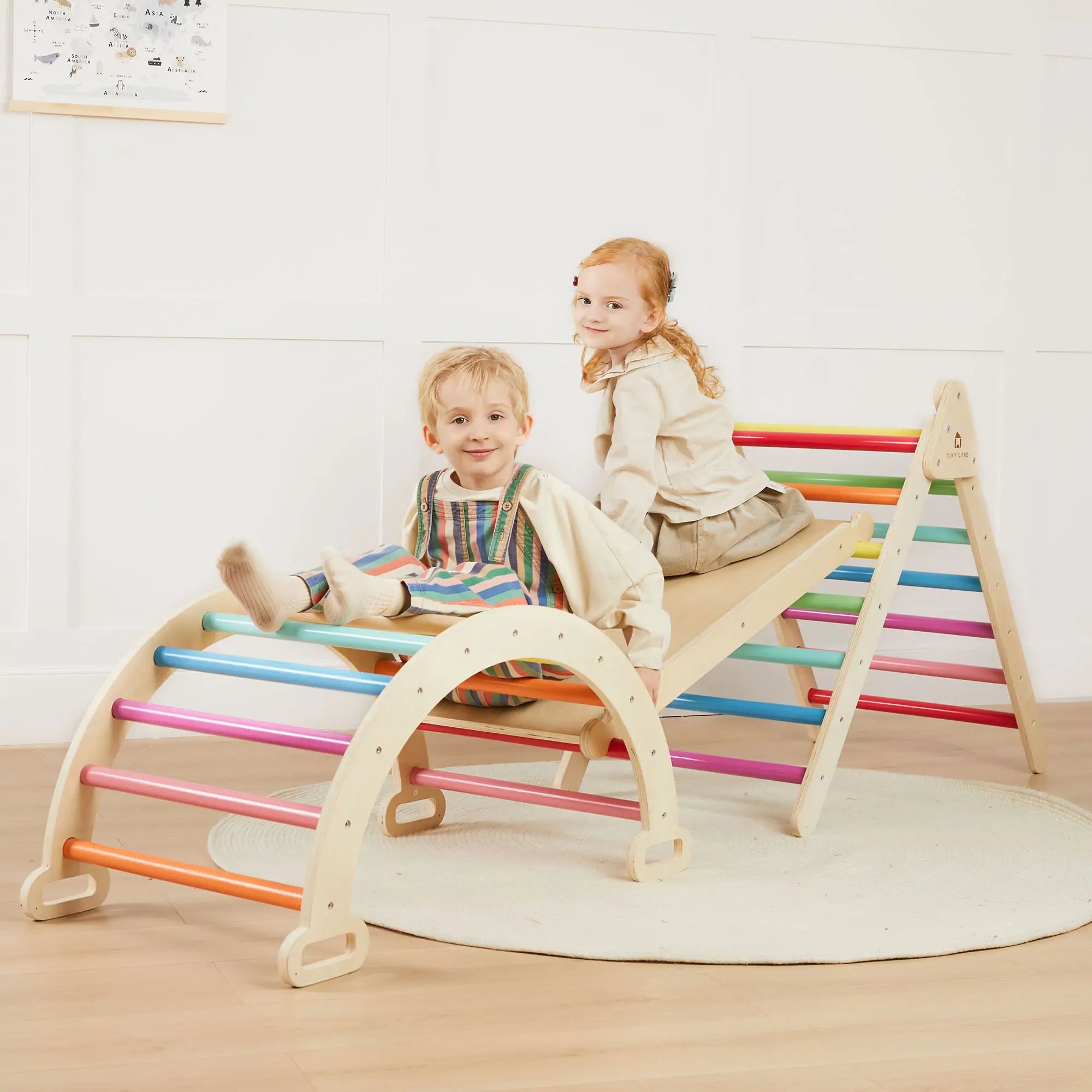 Tiny Land® 7 - in - 1 Rainbow Climbing Set - The Million Dollar Bill Co.