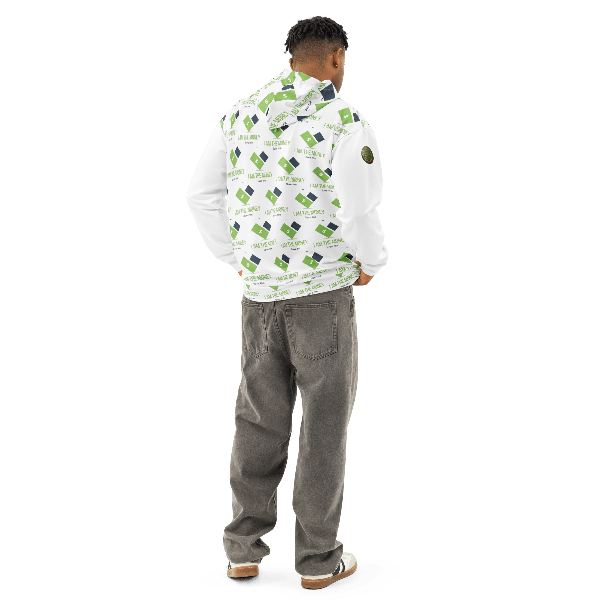 Unisex I AM THE MONEY cotton hoodie - The Million Dollar Bill Co.