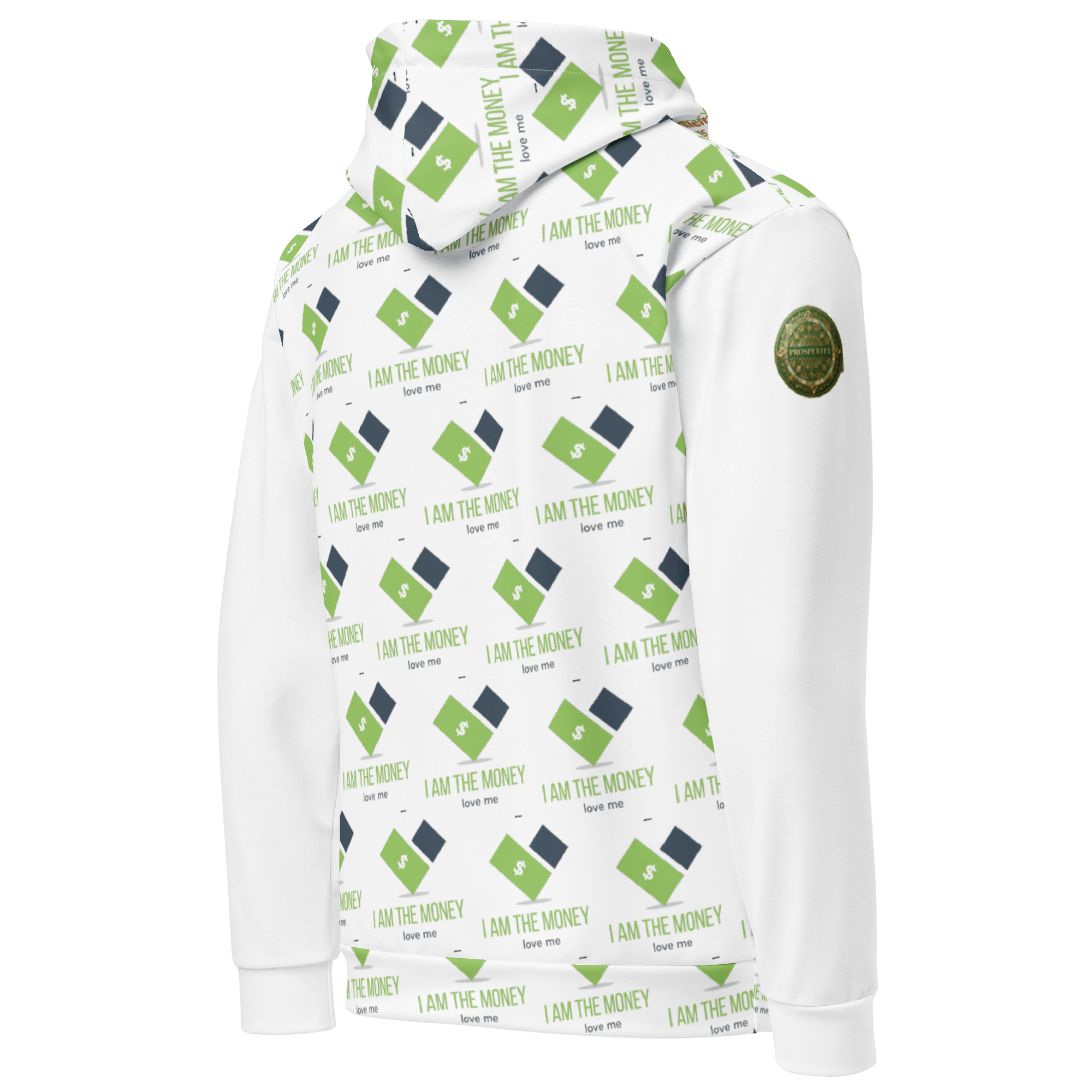 Unisex I AM THE MONEY cotton hoodie - The Million Dollar Bill Co.